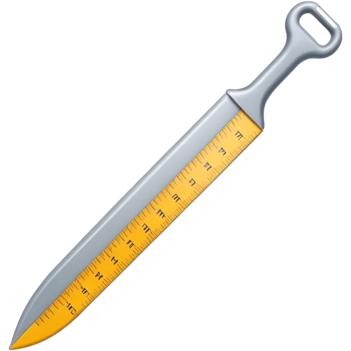 penis made out of a ruler emoji