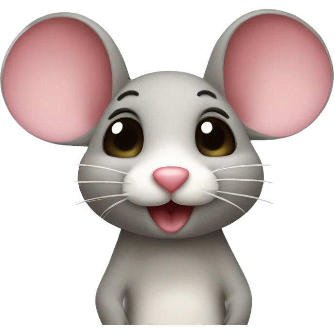 Mouse with heart kiss emoji
