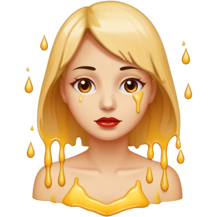 Woman dripping hot wax onto her own skin, controlled pain, ceremonial atmosphere emoji