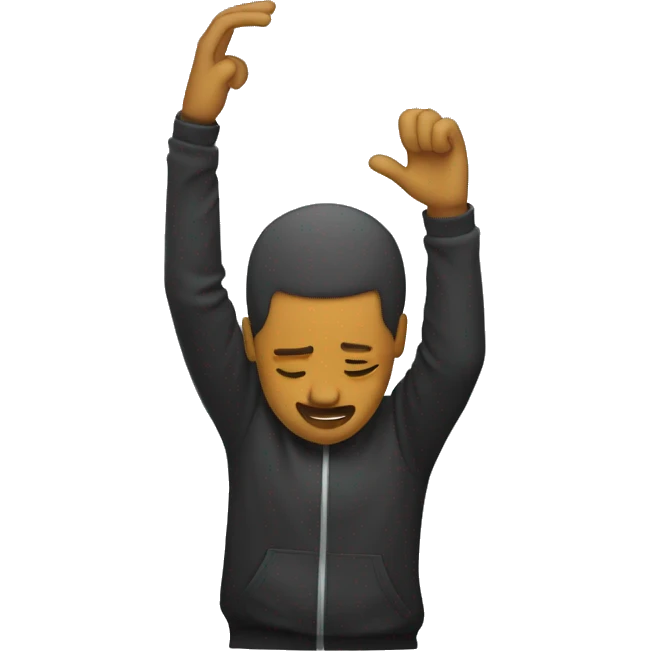 someone doing the dab emoji
