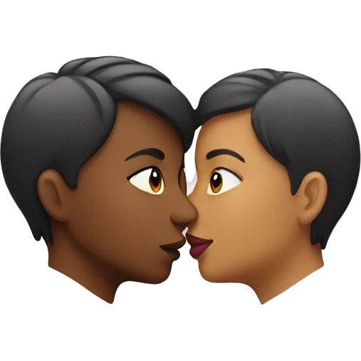 Lesbian kissing  emoji
