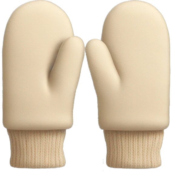 Beige mittens emoji