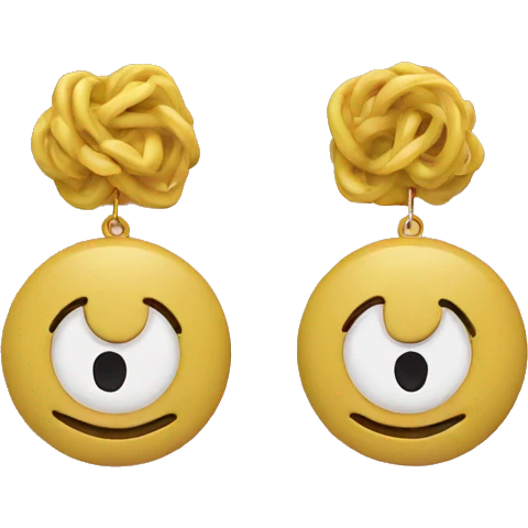 Channel earrings  emoji
