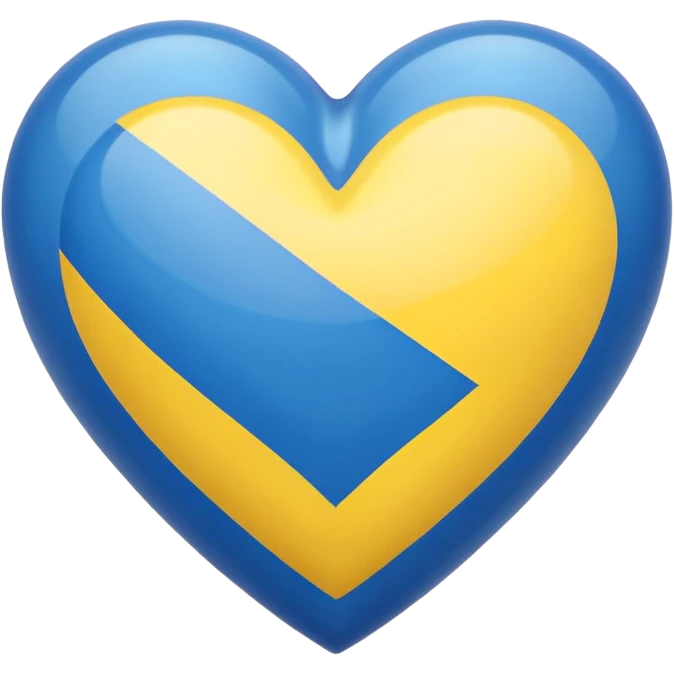 Ukrainian heart emoji emoji