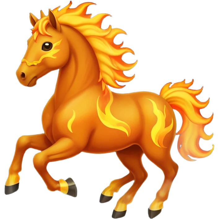 fire horse emoji to push notification . more fire on the horse emoji