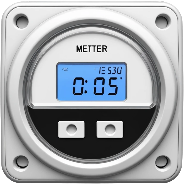 electricity meter without number other than text on it emoji