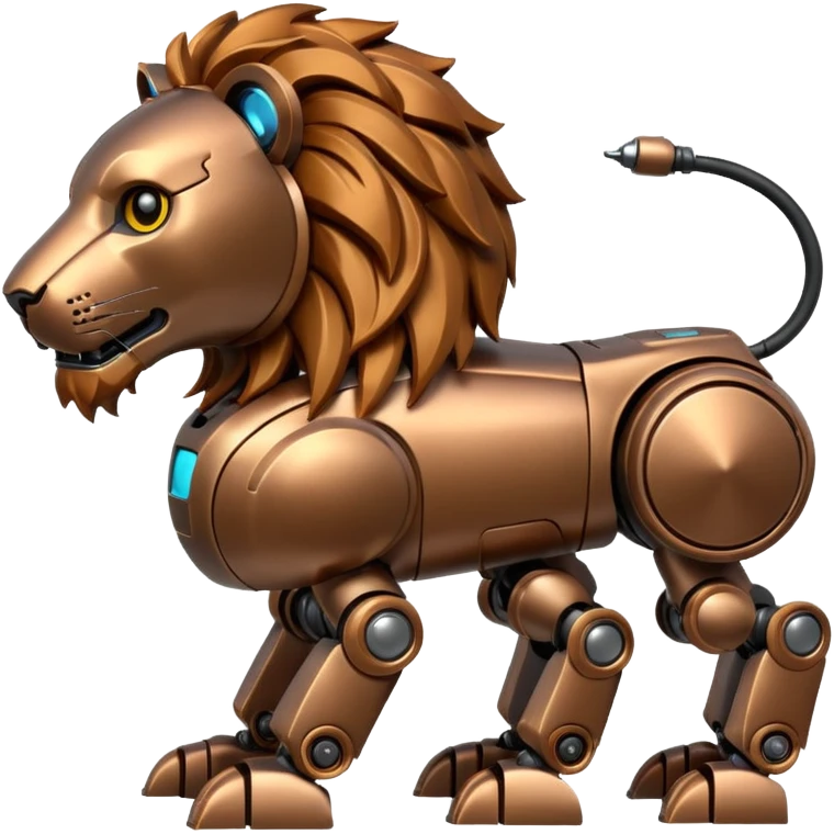 lion robot emoji