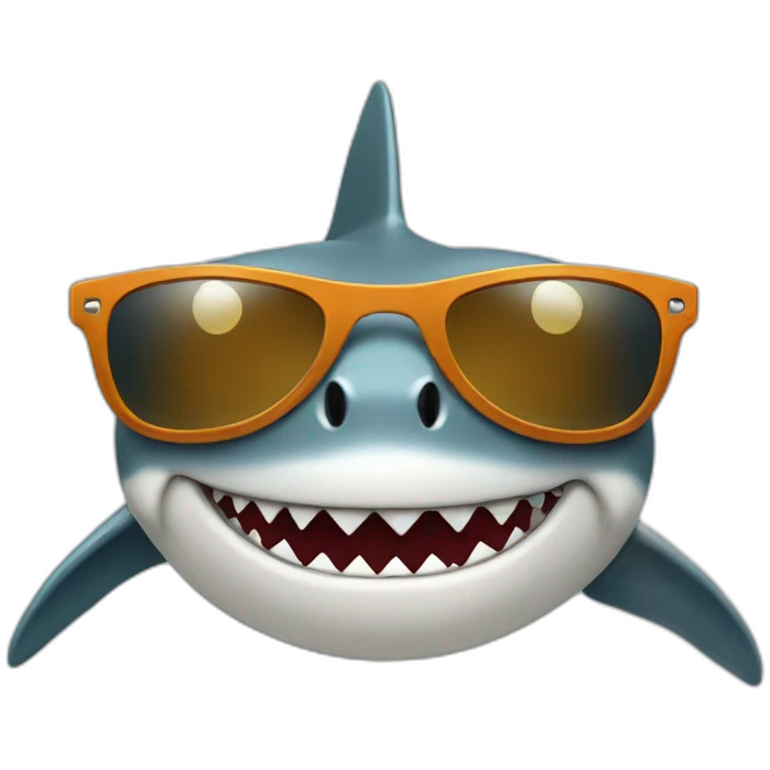 shark with sunglasses emoji