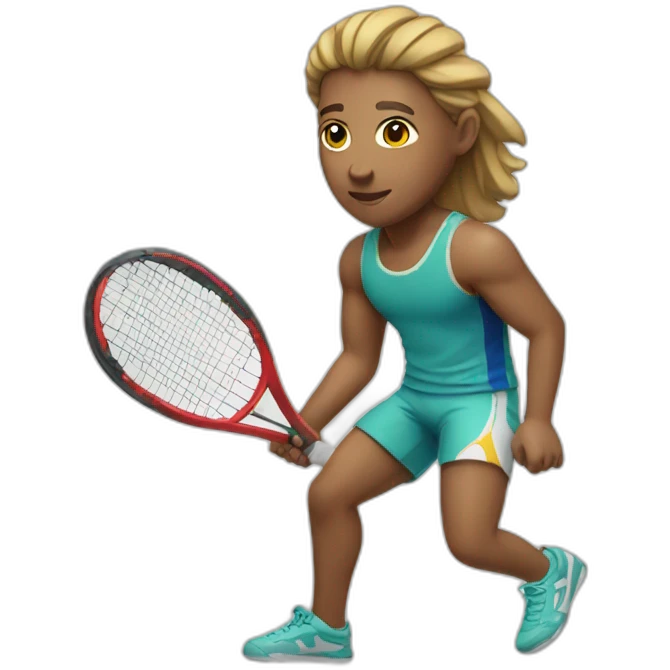 beach tennis player emoji