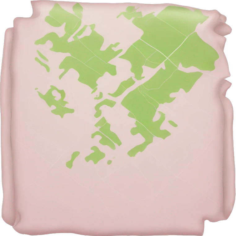 Light pink map  emoji