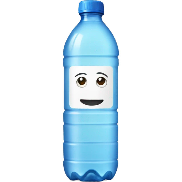 water bottle with label emoji
