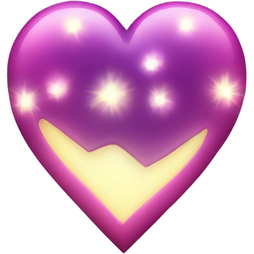 A heart with lights and sparkles emoji