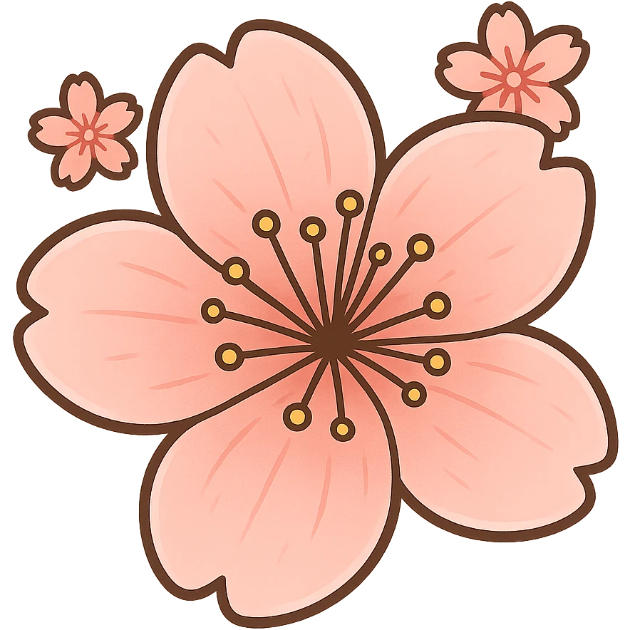 sakura cherry blossom flower, remove background emoji