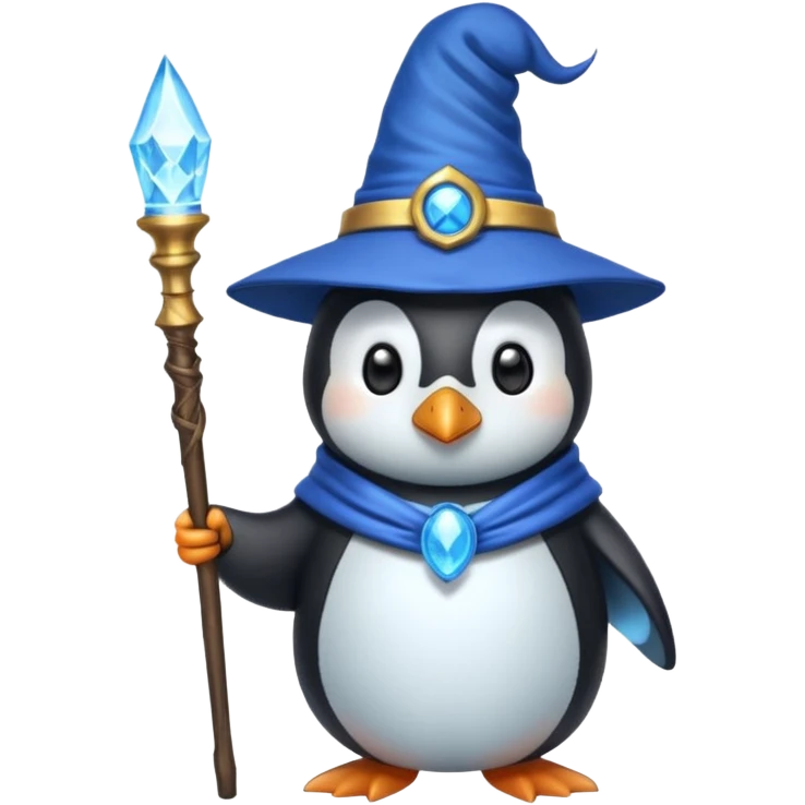 Penguin Wizard emoji
