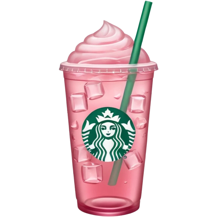 pink iced tea Starbucks drink emoji