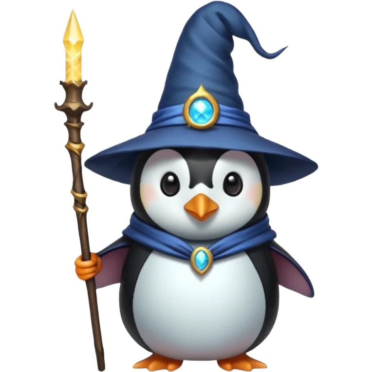 Penguin Wizard emoji