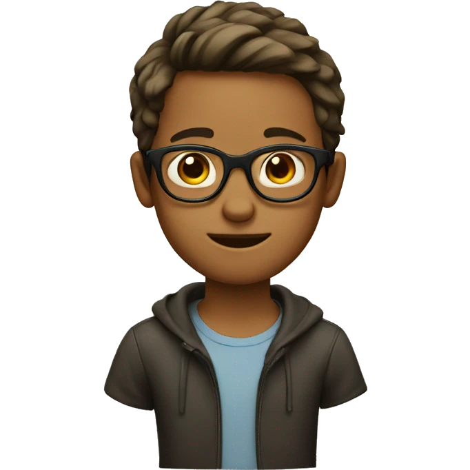 boy with glasses  emoji