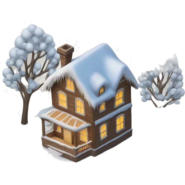 Christmas house emoji