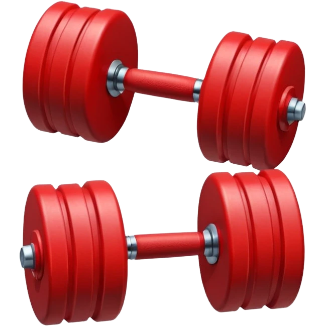 one red dumbbell emoji