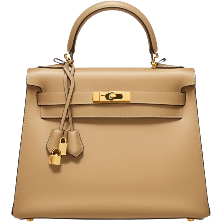 hermes kelly beige bag emoji
