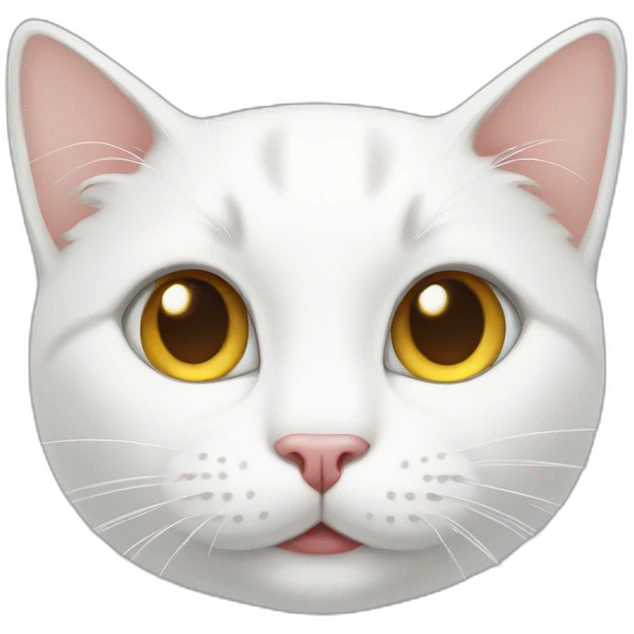 white kitty emoji