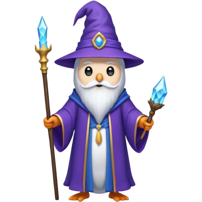 Penguin Wizard emoji
