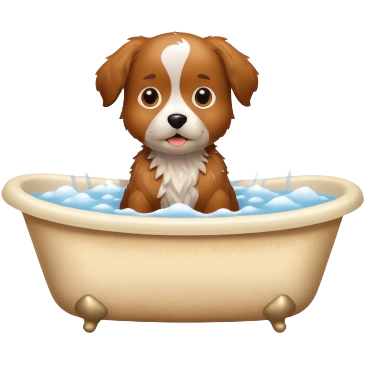 dog bath emoji