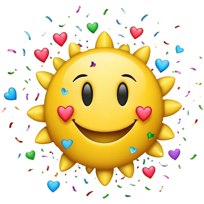 smiley face exploding with love emoji