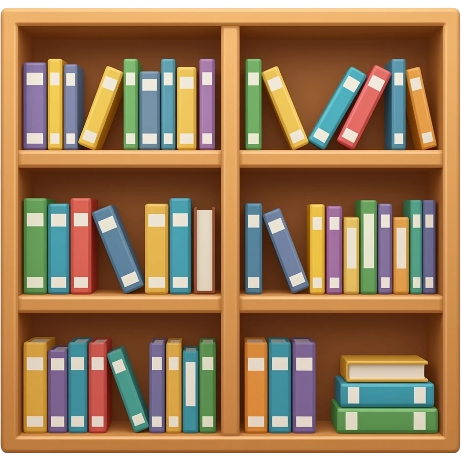 library shelf emoji