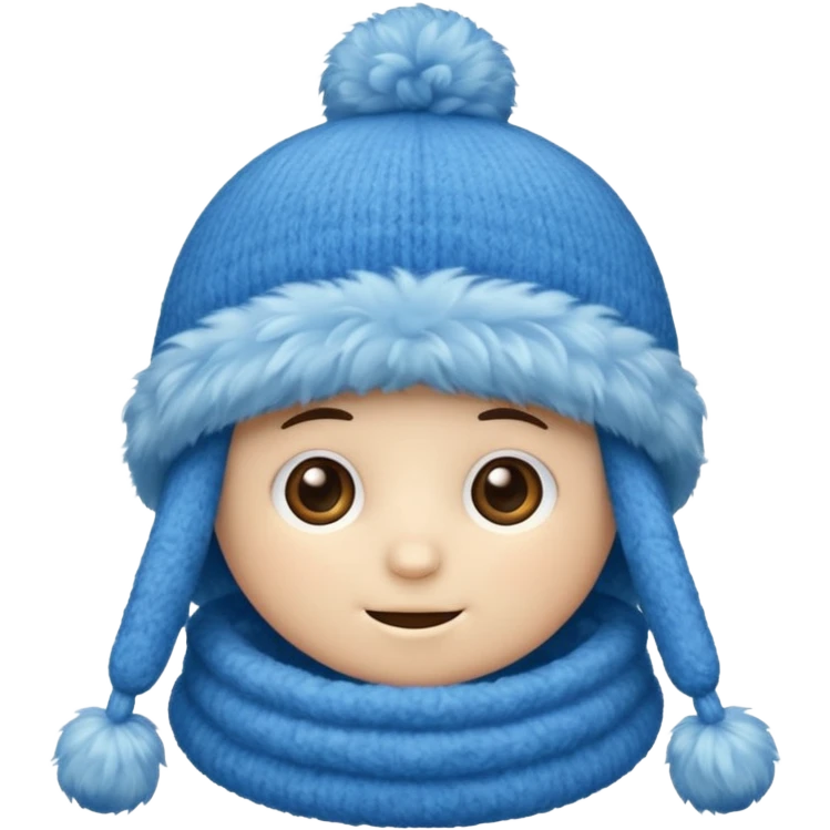 blue fluffy hat(just hat) emoji