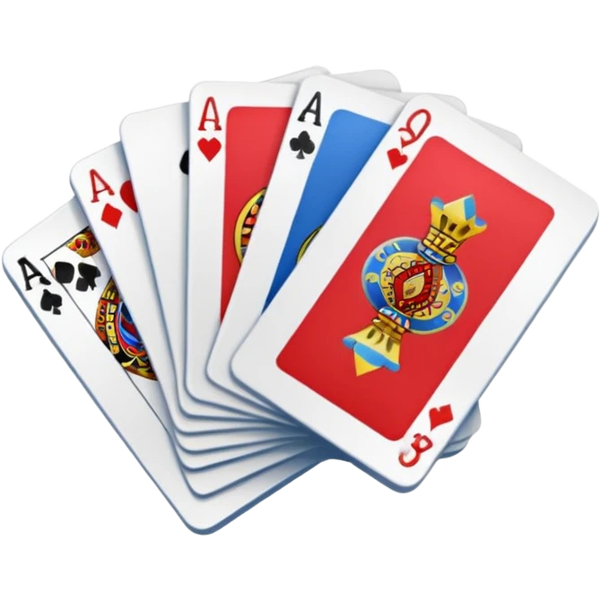 A small stack of cards emoji
