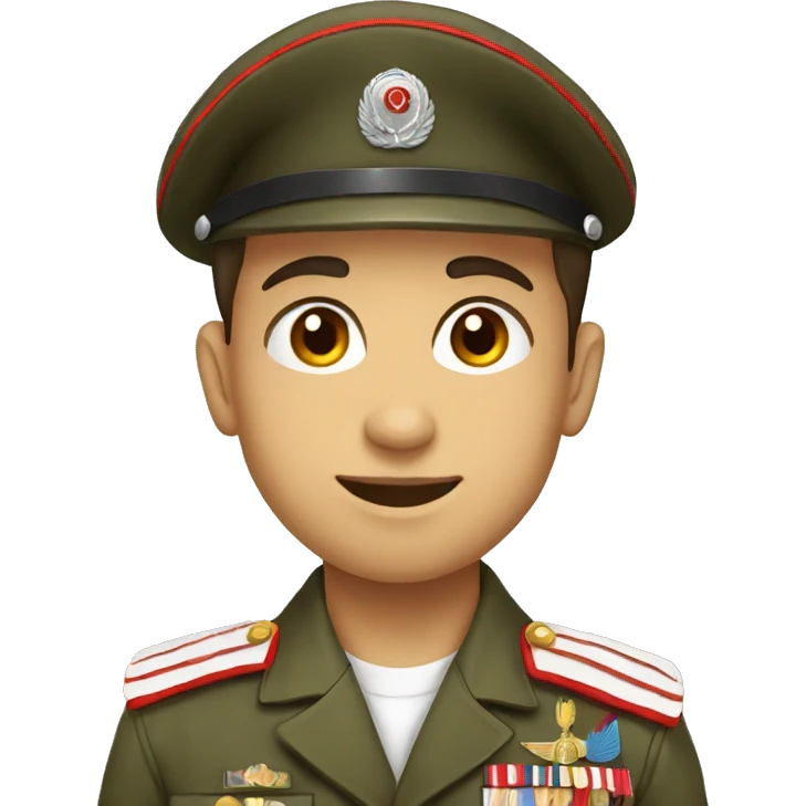 military boy in turkish uniform emoji