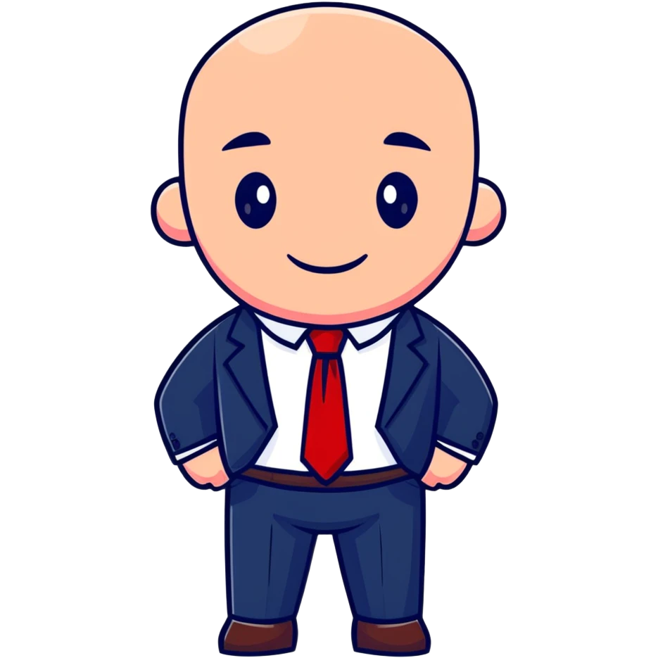 man wearing a dark blue-gray business suit with black horizontal stripes on the arms and legs, white shirt and red tie emoji