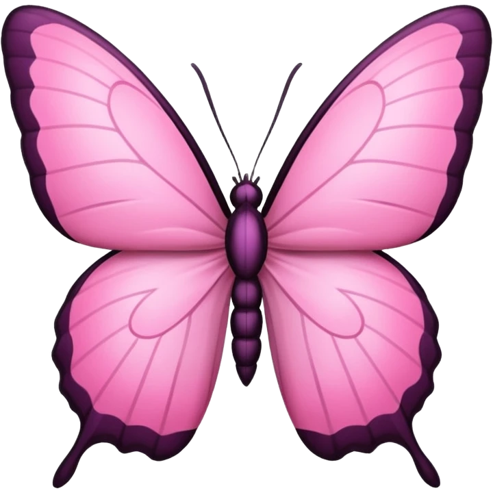 Borboleta rosa emoji