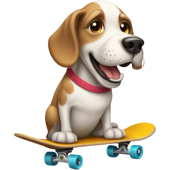 Dog on skateboard  emoji