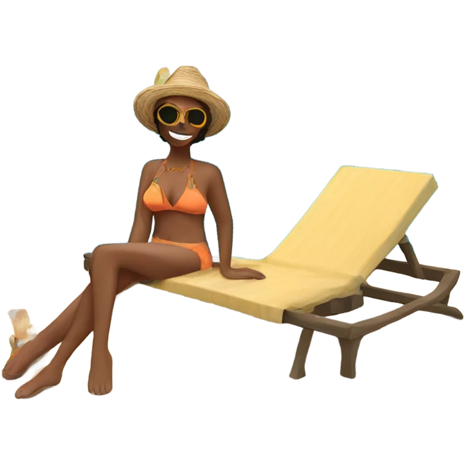 Vacation in Mexico relaxing by the pool  emoji