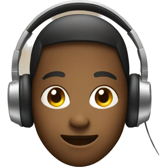 Face with headphone on emoji