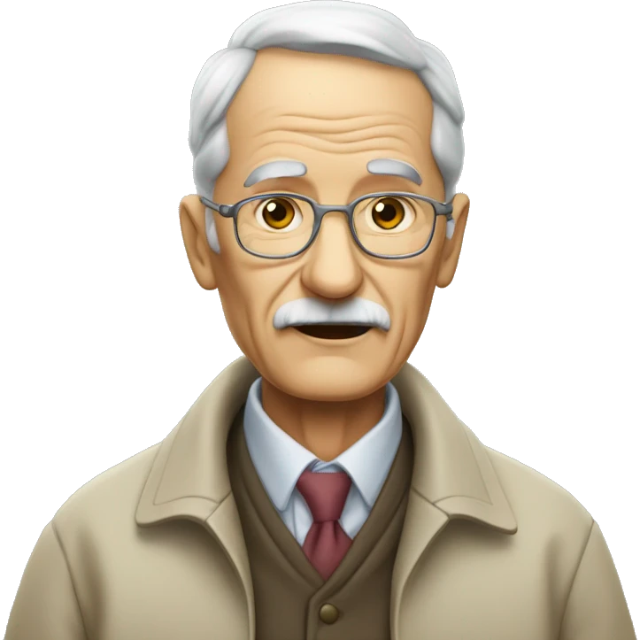 Grand père qui mange  emoji