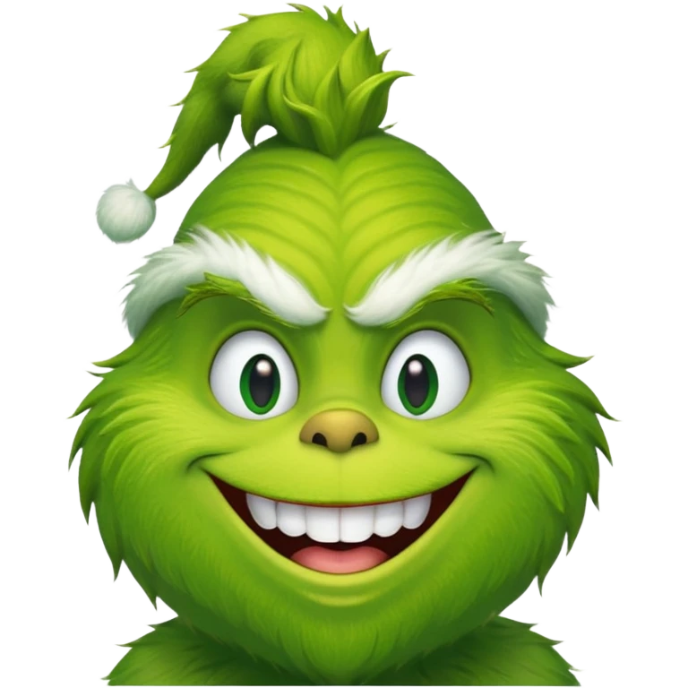 The Grinch, happy face emoji