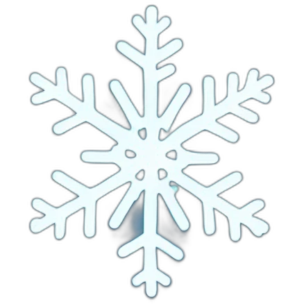 Several snowflakes emoji