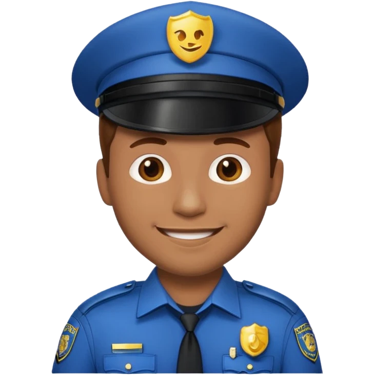 Polizist Emoji mann braune haare emoji