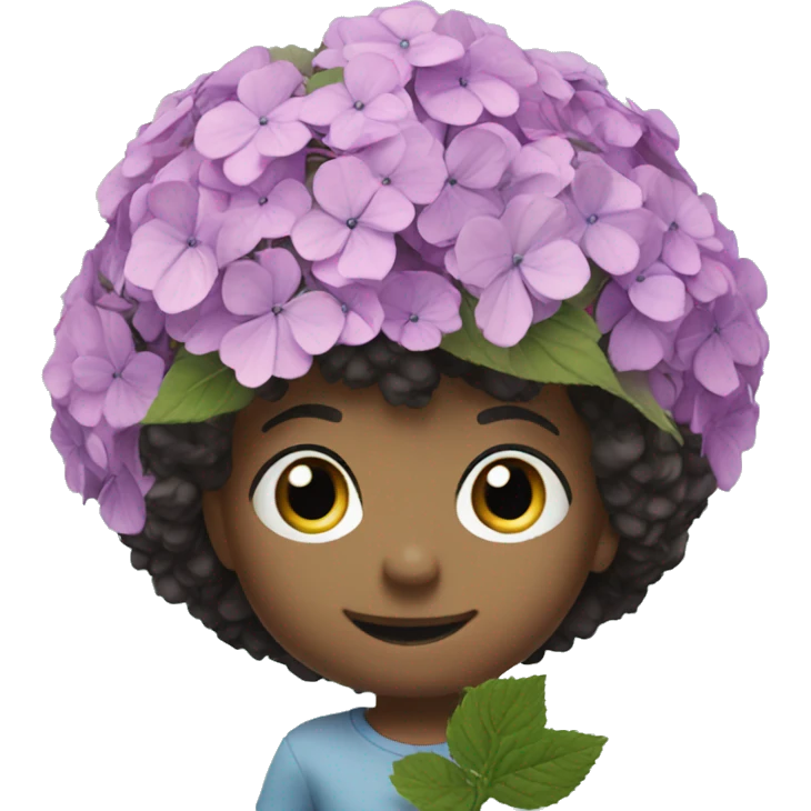 poseable hydrangea emoji