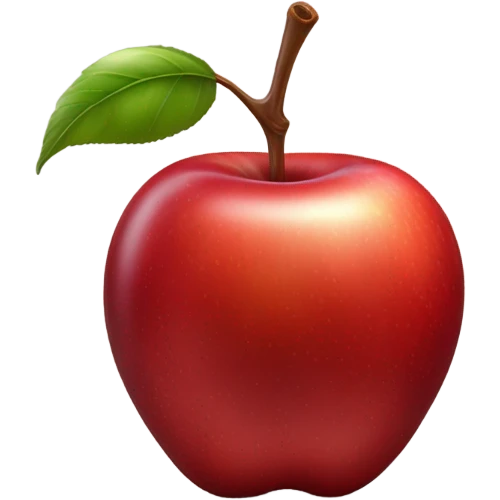 Red apple emoji