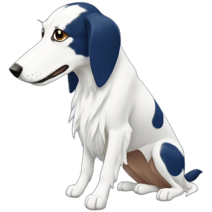 daihatsu dark blue atrai and white saluki emoji
