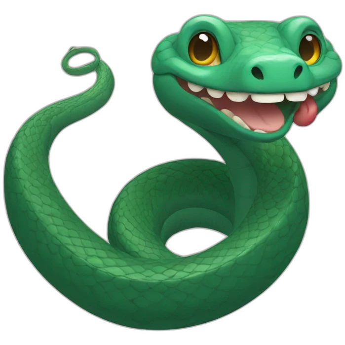 smiling snake emoji