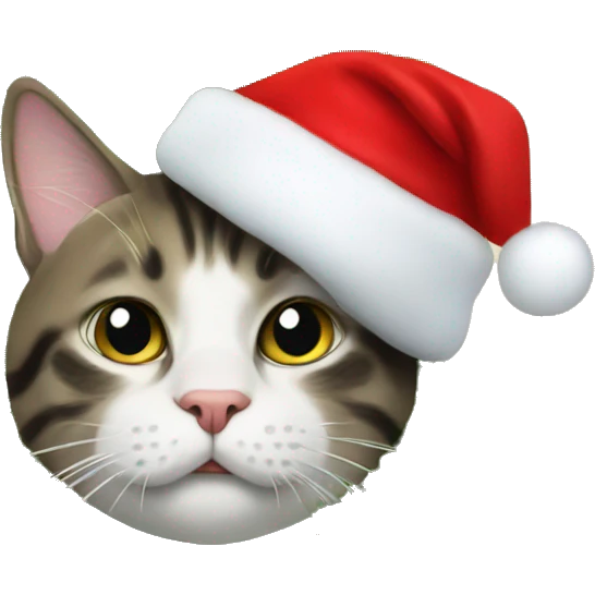 My cat on Christmas tree emoji