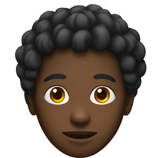 Black man and Heart  emoji