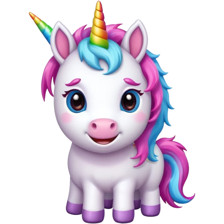 unicorn, cute, adorable emoji