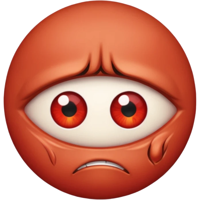 Angry only eye emoji