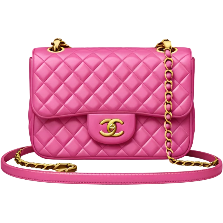 pink chanel mini 25 emoji